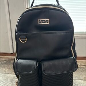 Itzy Ritzy Black Boss Backpack Diaper Bag